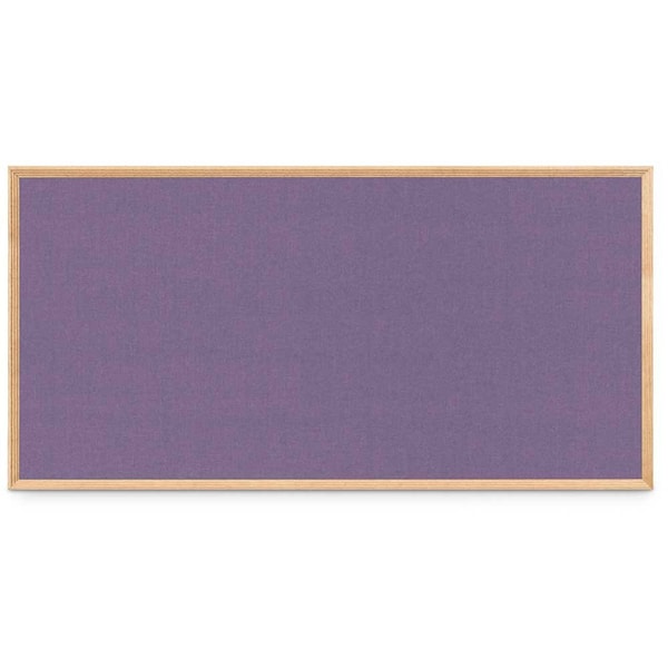United Visual Products Wood Combo Board, 96"x48", Cherry/Black Porcelain & Cork UVDECORK9648OAK-CHERRY-BLKPORC-CORK - main